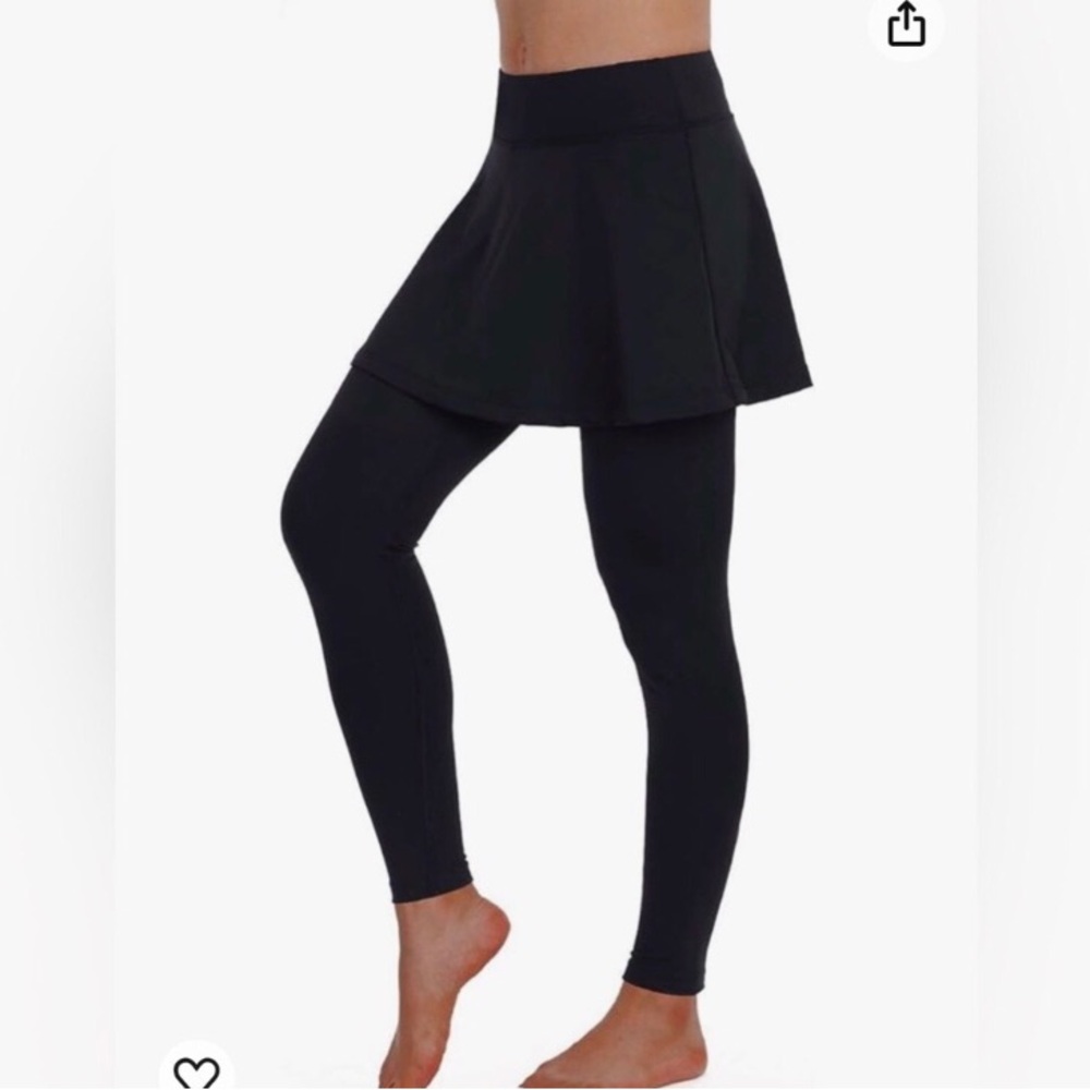 ANIVIVO Skirted Legging for Women, Yoga Legging with Skirts & Women Tennis 2XL